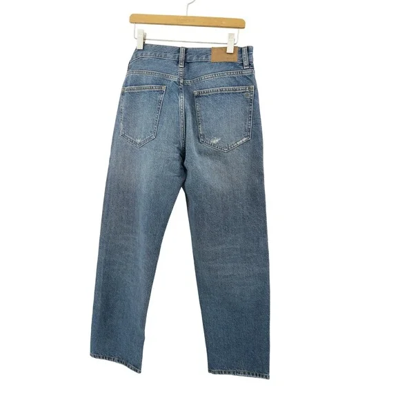 Madewell The Dean Easy Straight Crop Jeans NWT Womens 25 High Rise 27 Inseam - Picture 6 of 8
